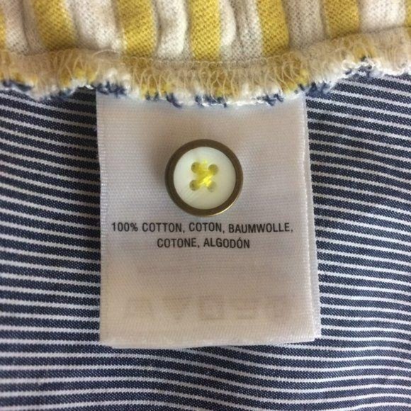 *SOLD* Anthropologie 9-H15 Women's Small Striped Button Back Top 3/4 Sleeves - Picture 6 of 8